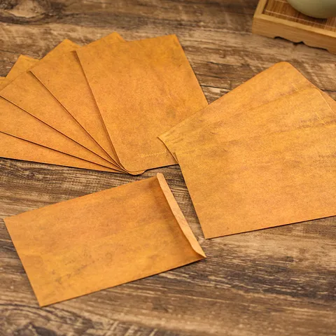 Enveloppe en Papier Kraft Vintage et Set de Papier à Lettres Papeterie Rétro Antique Lettres Manuscrites Papier à Écrire pour Cadeaux