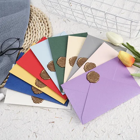 Minimalist Pearlescent Cardstock Envelope And Letter Paper Set For Invitation Postcard Letter Storage Stationery