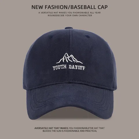 Baumwolle Baseballcap Breite Krempe Tiefe Krone Sonnenschutz Verstellbar Unifarben Bestickt Outdoor Hut Für Erwachsene