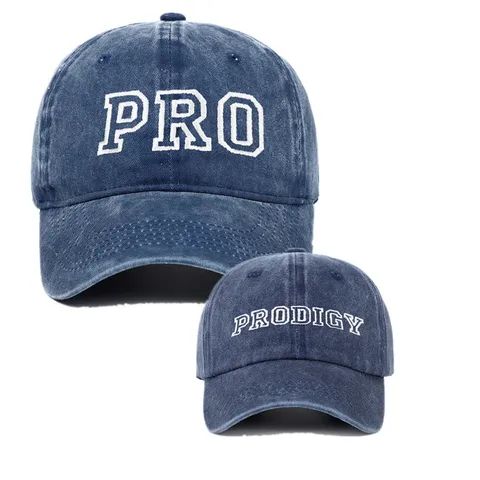 Pro Prodigy Bordado Gorra de Béisbol Algodón Lavado Padres e Hijos Sombrero de Sol Ajustable Gorra Deportiva Vintage para Hombres Mujeres Niños