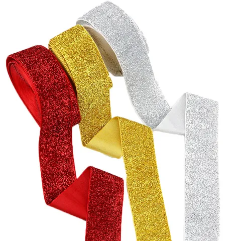Flocked Velvet Ribbon Glitter Sparkle Ribbon For Sewing Craft Gift Wrapping DIY Apparel Accessories Wedding Party Decor