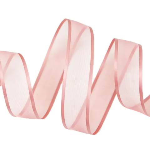 Rotolo di Nastro in Organza Trasparente Rosa Nastro Traslucido Per Confezioni Regalo Decorazioni per Feste di Matrimonio Fiocchi per Capelli