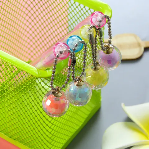 Creative Universe Ball Lamp Pendant Gel Pen With 0.5mm Needle Tip Light Up Glitter Liquid Ink Writing Stationery School Office Supplies