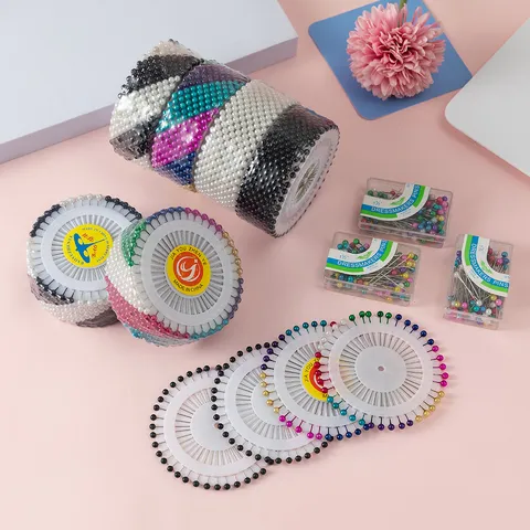 Colorful Pearl Head Pins Sewing Straight Pins Dressmaker Pins For Craft Quilting Sewing Projects DIY Craft Accessories