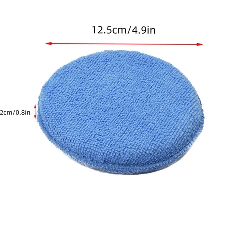 Éponge de Cire de Voiture Automobile Professionnelle Microfibre Tampon de Cire de Polissage Rond Outil de Nettoyage Auto