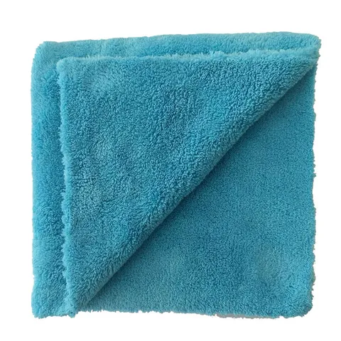 Microfiber Car Wash Towel Coral Fleece Ultrasonic Heat-Cut Edge Cleaning Cloth For Auto Care And Home Cleaning