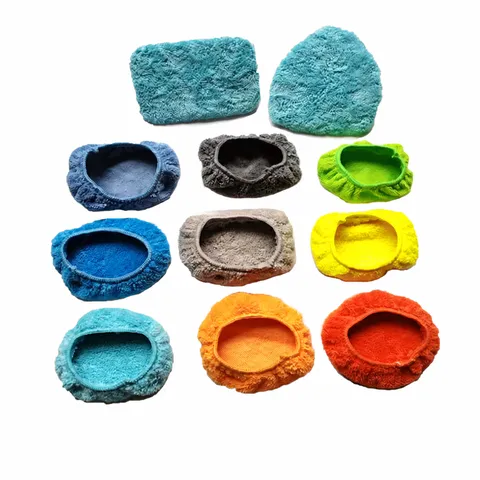 Microfiber Car Window Brush Cleaning Cloth Cover Coral Fleece And Towel Replacement Pads Automotive Care