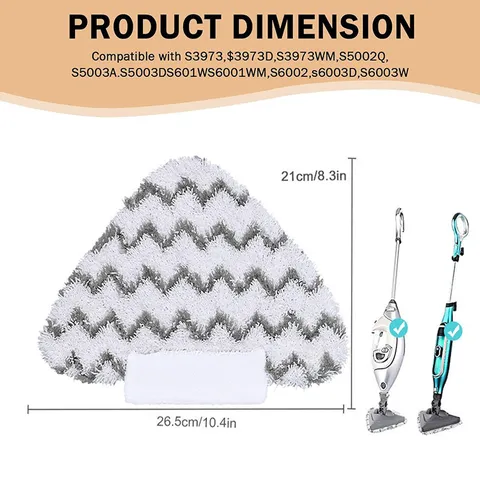 Microfiber Steam Mop Replacement Pads Washable Reusable Cleaning Cloth For Household Floor Cleaning Tool