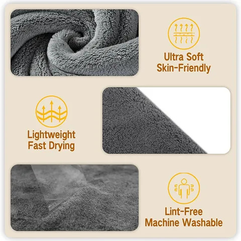 Microfiber Coral Fleece Beauty Salon Towel Soft Absorbent Quick Drying Face Towel For Spa Bathroom Daily Use
