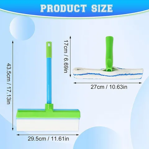 Car Cleaning Squeegee And Window Scraper Tool ABS Silicone Car Wash Mop For Automotive Glass And Household Cleaning
