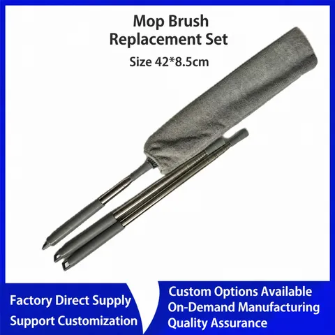 Household Retractable Gap Dust Brush With Microfiber Cloth Cover Extendable Pole Dust Cleaner For Sofa Bed Bottom