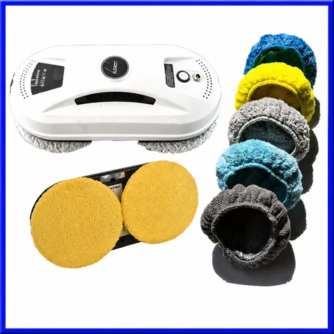 Window Cleaner Robot Replacement Microfiber Cloth Covers Washable Cleaning Pads Replacement Parts Accessories