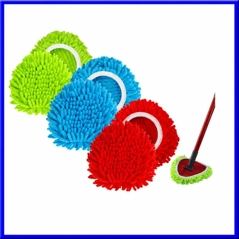 Chenille Mop Head Replacement For Rotating Spin Mop Wet And Dry Floor Cleaning Absorbent Microfiber Refill Pad