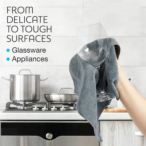 Microfiber Cleaning Towel Super Absorbent Car Wash Drying Cloth Household Kitchen Cleaning Cloth For Glassware Car Interior