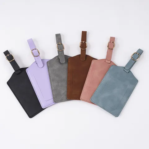 Reise Passhülle und Gepäckanhänger Set PU-Leder RFID-Schutz Pass Cover mit Magnetverschluss für Damen Herren Geschäftsreise