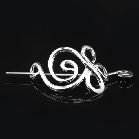 Viking Celtic Metal Hair Stick Dragon Design Electroplated Alloy Hair Pin Vintage Women Hair Accessories Jewelry Gift