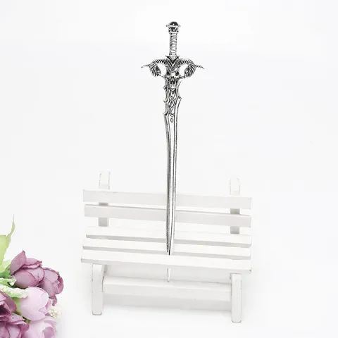 Vintage Gothic Sheep Skull Sword Hairpin Retro Silver Alloy Hair Stick Ancient Chinese Hanfu Cosplay Hair Accessories