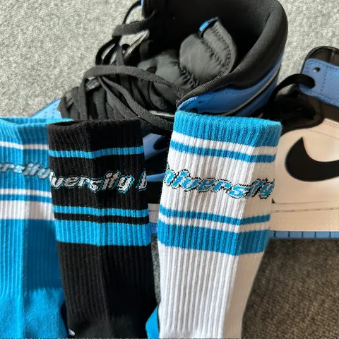 Men Women Cotton Crew Socks Casual Streetwear Skateboard Athletic Sport Socks Classic Striped Letter Printed Socks