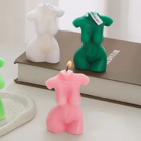 Aromatherapy Soy Wax Candle Female Body Shape Scented Candle Ins Style Creative Home Decor Desktop Ornament Gift