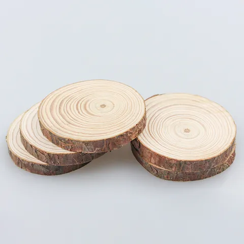 Natural Wood Slice Candle Mat Rustic Wooden Tray Decorative Base For Aromatherapy Candle And Home Decor