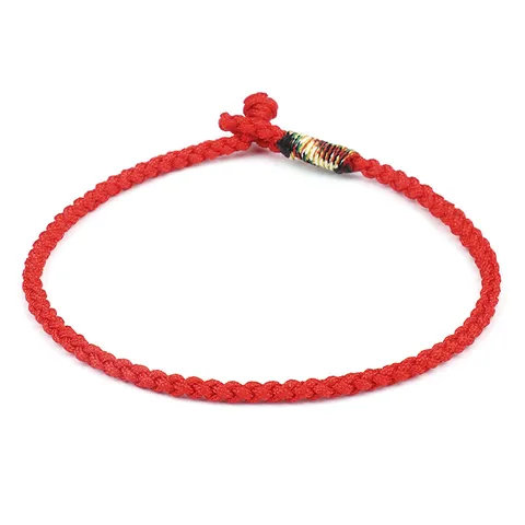 Hand Woven Cotton Braided Rope Bracelet Ethnic Style Lucky String Bracelet For Men Women Daily Accessory Travel Jewelry