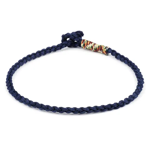 Hand Woven Cotton Braided Rope Bracelet Ethnic Style Lucky String Bracelet For Men Women Daily Accessory Travel Jewelry