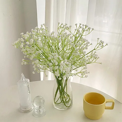 Kunstmatige Gipsruid Bloemen Zijden Gypsophila Boeket Voor Bruiloft Thuis Feest Decoratie Bloemstuk Nep Plant