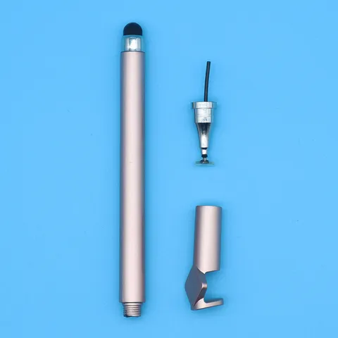 Lápiz Óptico Capacitivo Universal 2 en 1 Punta de Disco de Alta Precisión Cabezal de Fibra Conductiva Pluma de Dibujo Degradada para Tablet Smartphone