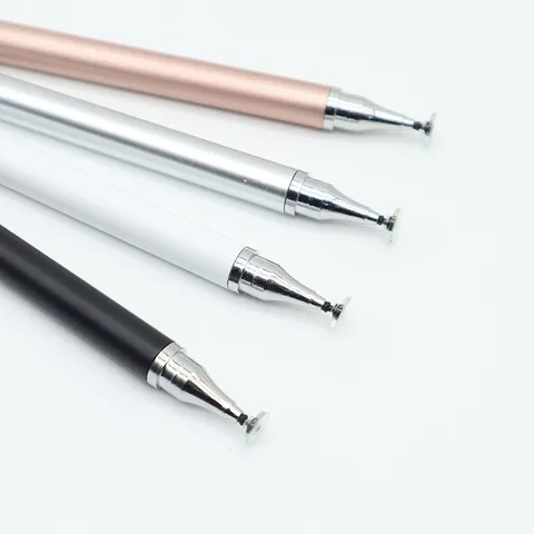 Lápiz Capacitivo Universal de Doble Cabezal Disco Punta Fina Para Teléfono Inteligente Tableta Dibujo Edición