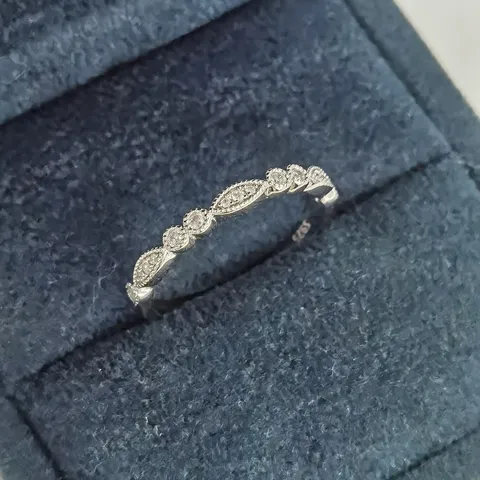 S925 Sterling Silver Geometric Square Ring For Women Dainty Stackable Inlaid Rhinestone High Carbon Diamond Look Finger Ring Jewelry