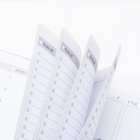 A5 Weekly Planner Undated Spiral Bound Notebook Weeks Schedule Book with To-Do List and Habit Tracker Thick Paper Waterproof Cover Office School Stationery
