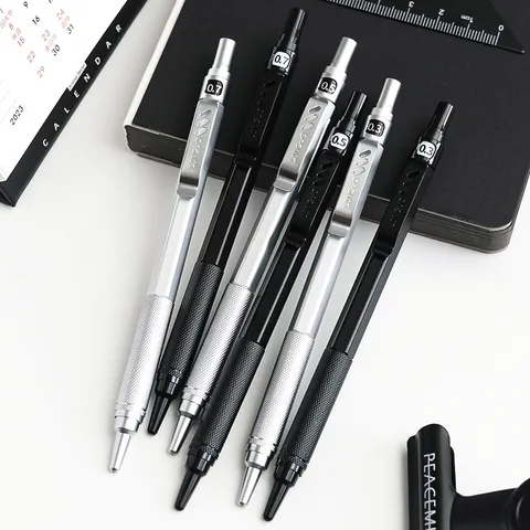 Professional Metal Mechanical Pencil For Drawing Sketching Low Center Of Gravity Non-Slip Grip Pencil For Students Artists