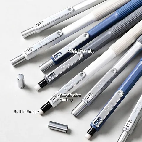 Professional Metal Mechanical Pencil For Artistic Drawing Drafting Low Center Of Gravity Soft Grip Student Writing Supplies