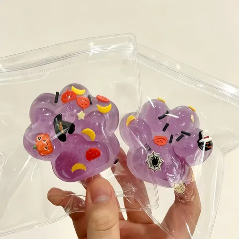 Cat Paw Squishy Toy Christmas Halloween Slow Rebound Stress Relief Toy Novelty Sensory Toy For Kids Adults Festive Gift