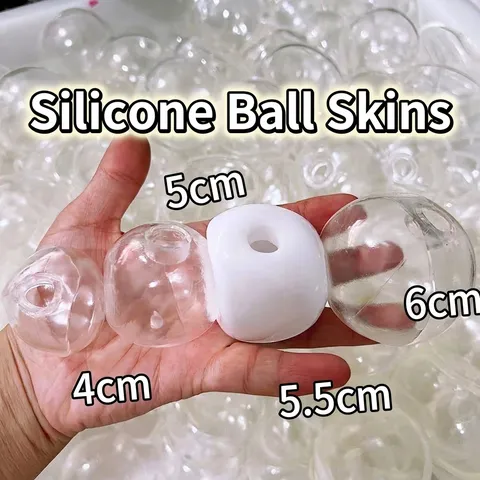 DIY Handgefertigte Leere Squishy Ball Haut Weiche TPR Klare Stressabbau Spielzeug Zubehör Runde Käse Apfel Brötchen Form