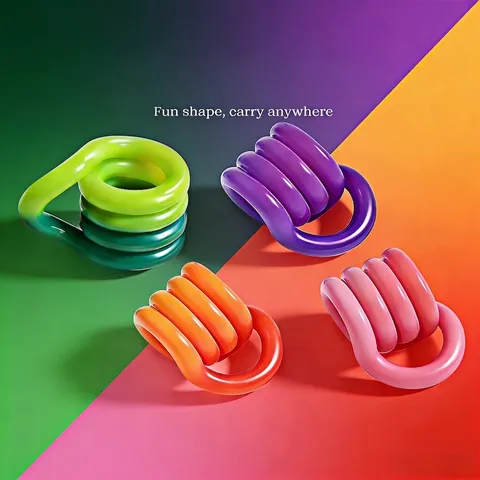 Color Changing Therapy Twister Sensory Toy For ADHD Focus Training Fidget Stress Relief Twist Puzzle Toy For Kids Adults Office Everyday