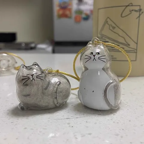 Cute Cartoon Pet Hair Storage Keychain Pendant Plastic Acrylic Cat Dog Pouch Artificial Leather Paw Bag Charm Memorial Gift