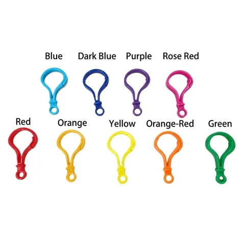 Colorful Bulb Shape Plastic Lobster Clasps Gourd Shape Keychain Hooks DIY Toy Accessories Lobster Claw Clasps For Jewelry Making