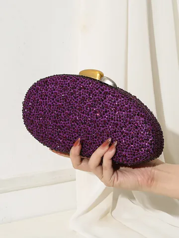 Vintage Strass Abendtasche Luxus Glitzer Clutch Für Damen Hochzeit Party Elegant Muschel Umhängetasche