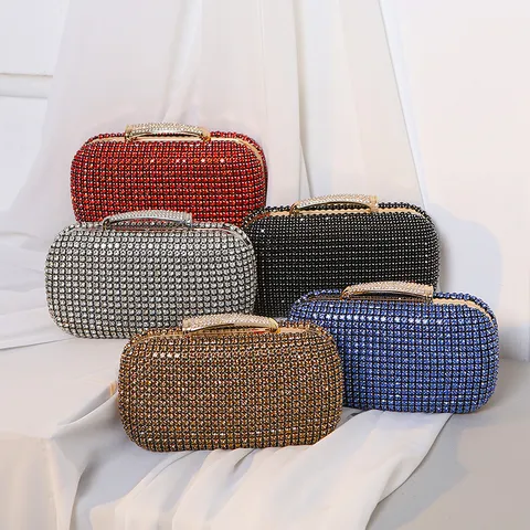 Luxus Strass Abendtasche Für Damen Handgefertigte Vollbesetzte Diamant Clutch Funkelnde Bankett Kleid Brieftasche Umhängetasche Party