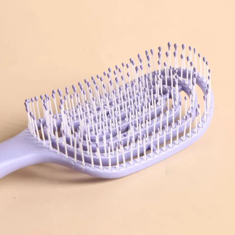 Professional Vented Rib Comb Scalp Massage Hairbrush For Fast Drying And Detangling Lightweight Hollow Styling Brush For Salon Home Use