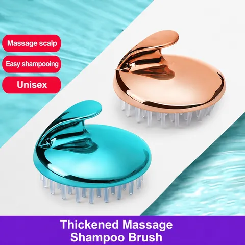 Silicone Scalp Massager Shampoo Brush Soft Hair Scrubber Exfoliating Hair Washing Brush for Women Men