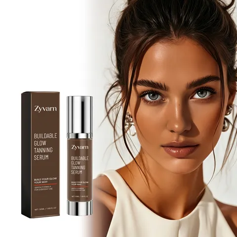 Zyvarn Suero Autobronceador Buildable Glow 50ml Tono de Piel Chocolate Bronce Hidratante Fórmula Suave Suero Autobronceador para Cuidado Diario