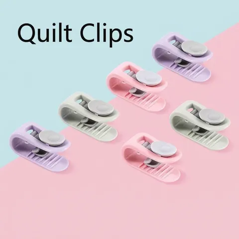 Nadelfreie Bettbezug-Clips Rutschfeste Steppdecken-Halter Kunststoff Macaron Decken-Fixierer Schnalle Für Schlafzimmer Bettwäsche-Zubehör