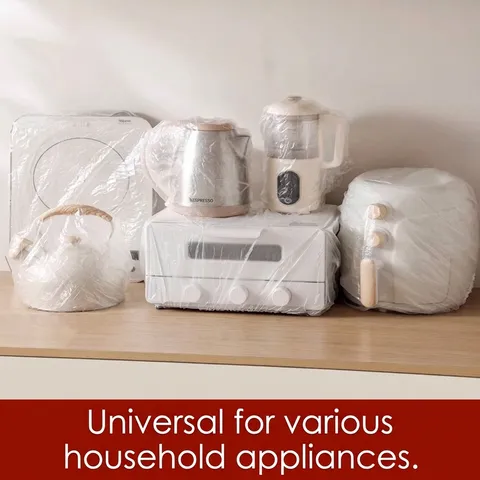 Universal Disposable Polyethylene Dust Covers Thickened Waterproof Elastic Kitchen Appliance Protection Covers For Rice Cooker Kettle