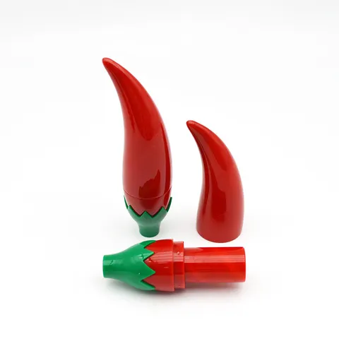 Estuche Portátil para Guardar Agujas con Forma de Chile Creativo Tubo Estilo Lápiz Labial Organizador de Caja de Agujas de Coser para Accesorios de Costura