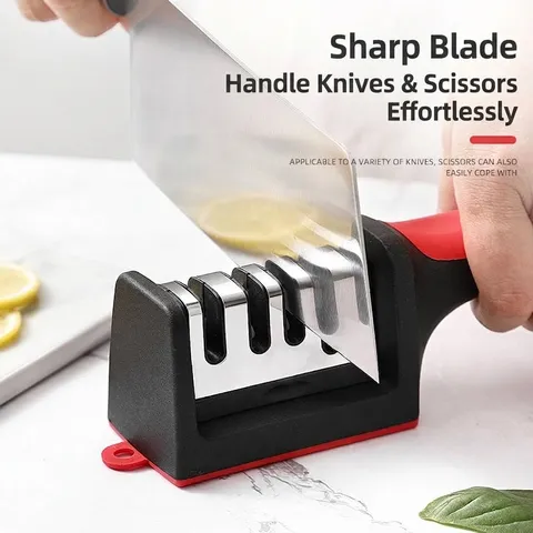 Professional Manual Knife Sharpener 3 Stages 4 Stages Detachable Tungsten Steel Ceramic Sharpener For Kitchen Knife Scissors Repair Maintenance