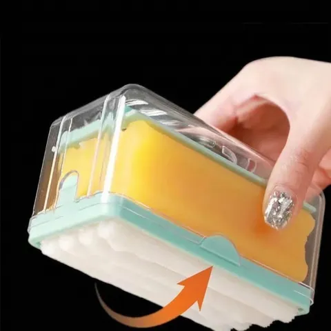 Multifunctional Soap Foaming Box With Drainage Holder Plastic Minimalist Soap Dish For Bathroom Kitchen Household Soap Case