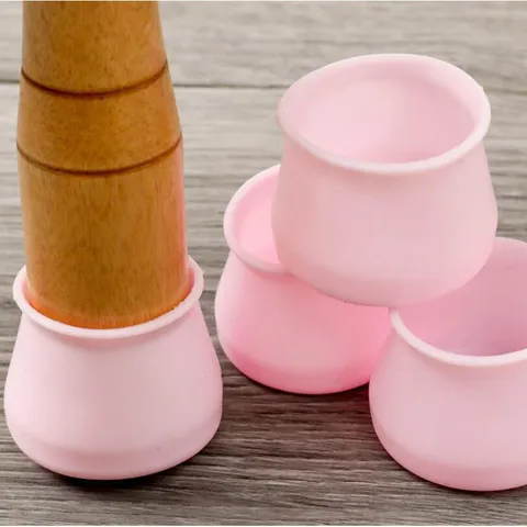 Coprigambe per Sedie in Silicone Protezioni per Pavimenti per Mobili Antiscivolo Riduzione del Rumore Cuscinetti per Mobili in Silicone Ispessito