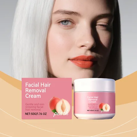Peach Facial Hair Removal Cream Gentle Moisturizing Lip Hair Cleaning Smooth Skin Care Cream For Women